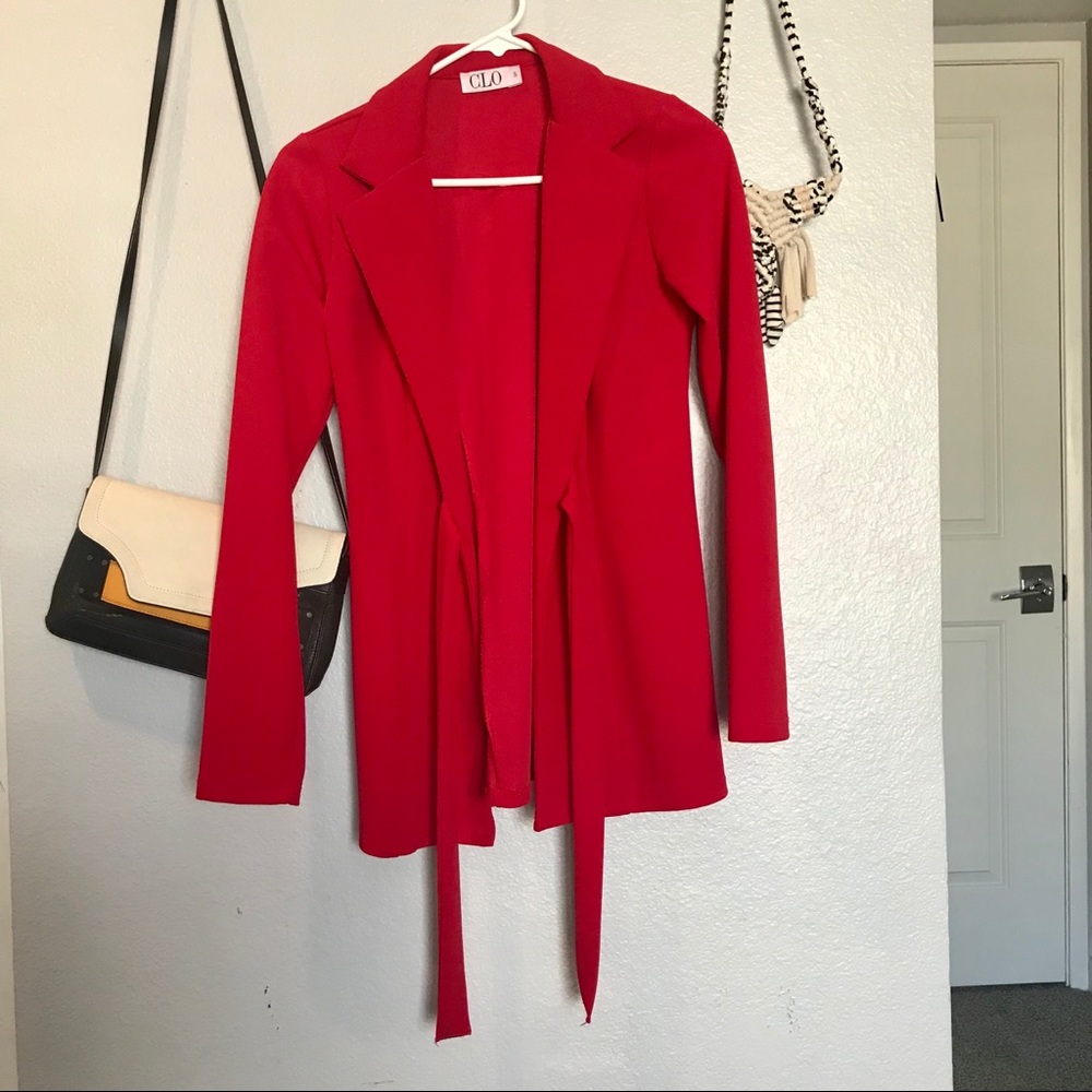 Red blazer